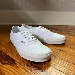 Men’s Authentic White Low-Top Sneakers - Size 9